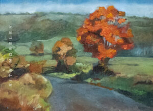 Oil Painting by Rita Moseley - Autumn in the Cotswolds
