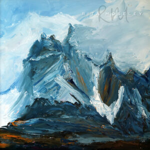 Oil Painting by Rita Moseley - Torres de Paine Chile 1