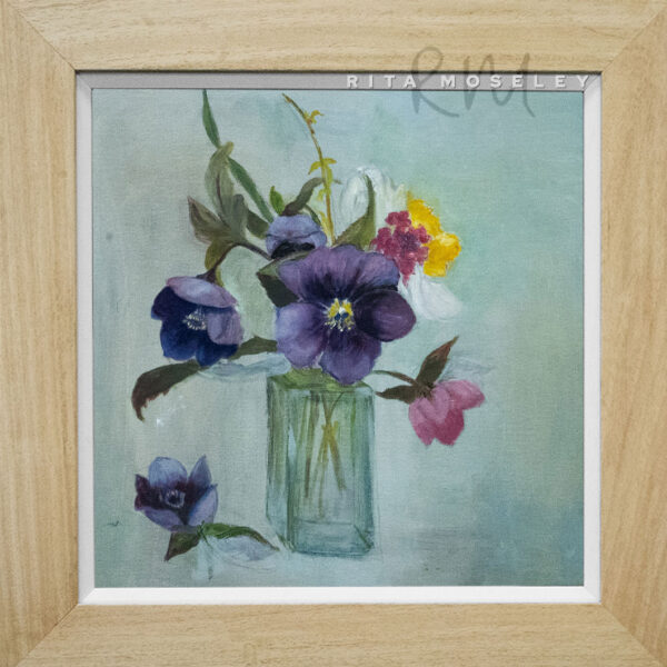 Framed Oil Painting by Rita Moseley - Spring flowers