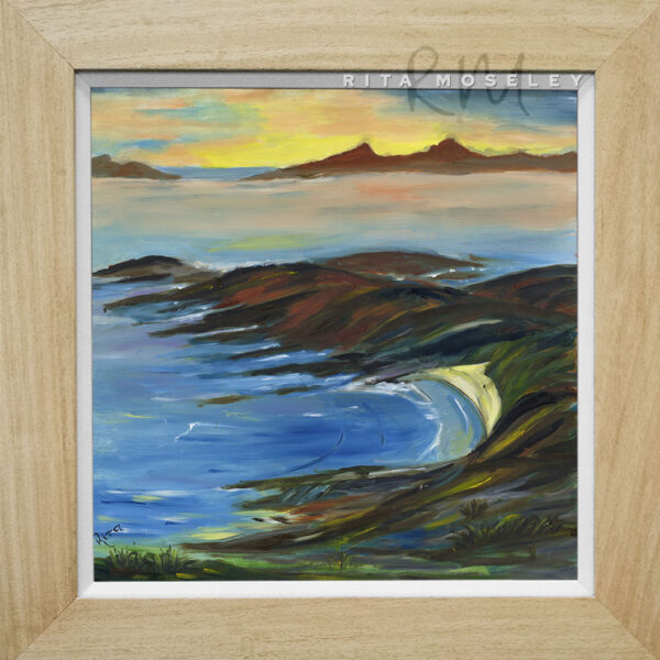 Framed Oil Painting by Rita Moseley - West coast of Scotland