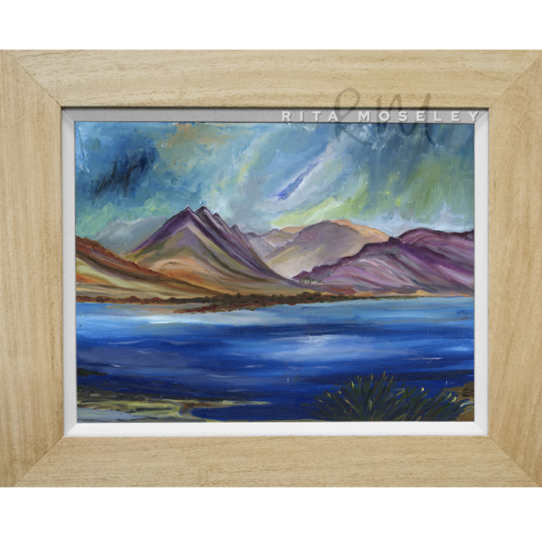 Framed Oil Painting by Rita Moseley - Landscape in Scotland - Rita Moseley