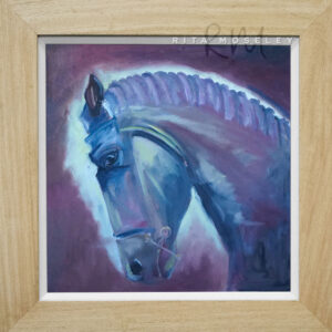 Framed Oil Painting by Rita Moseley - Majestic horse
